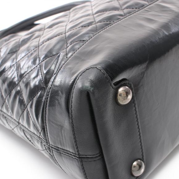 Chanel Matelasse Tote Bag Canvas Leather Black - Picture 6 of 10